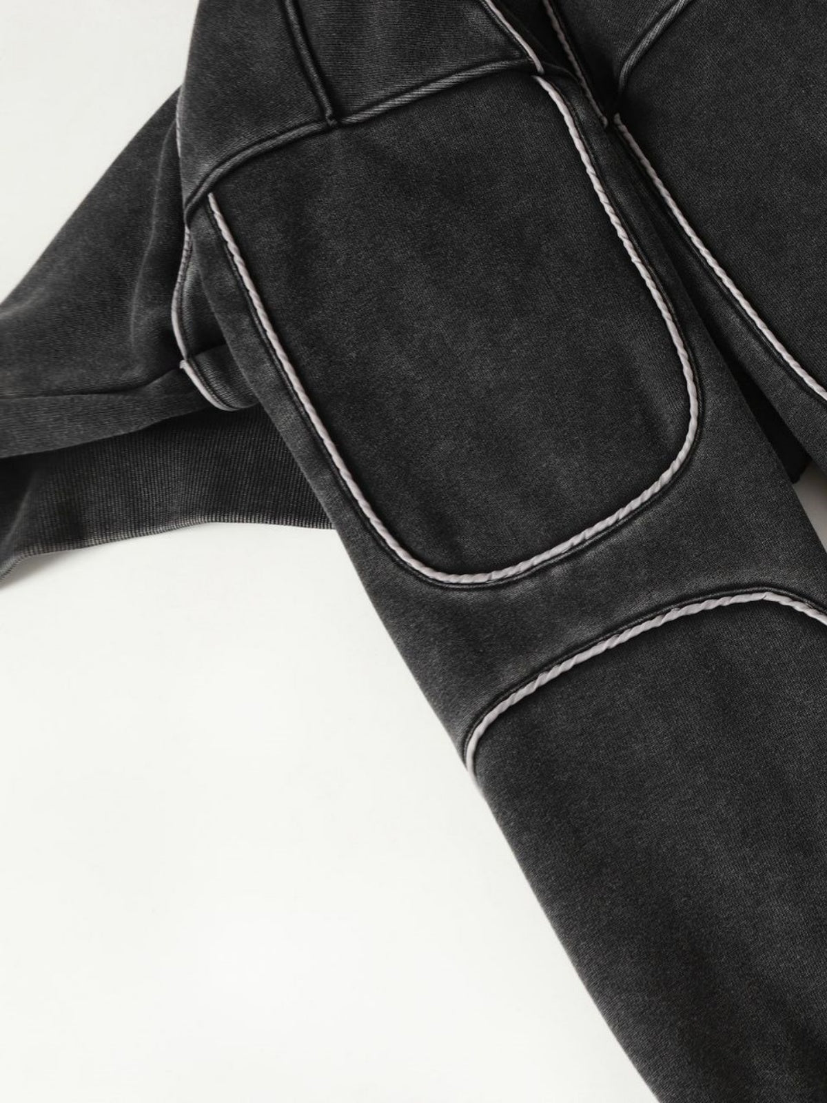 Haaura Distressed Stitch Detail Hoodie