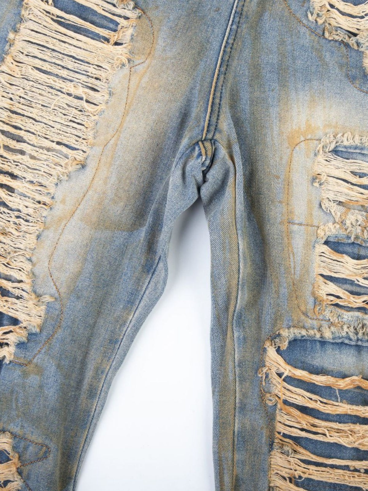 Haaura Distressed Washed Baggy Barrel Jeans