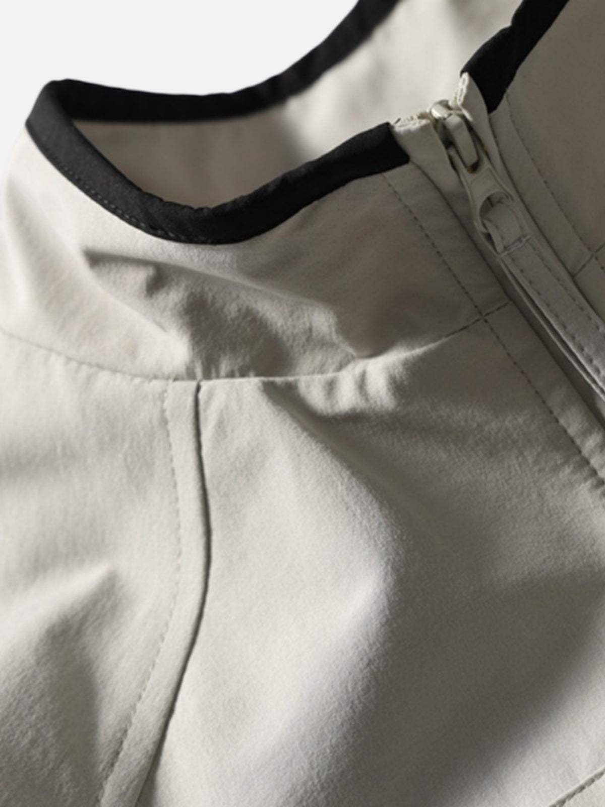 Haaura Contrast Panel Zip Up Jacket