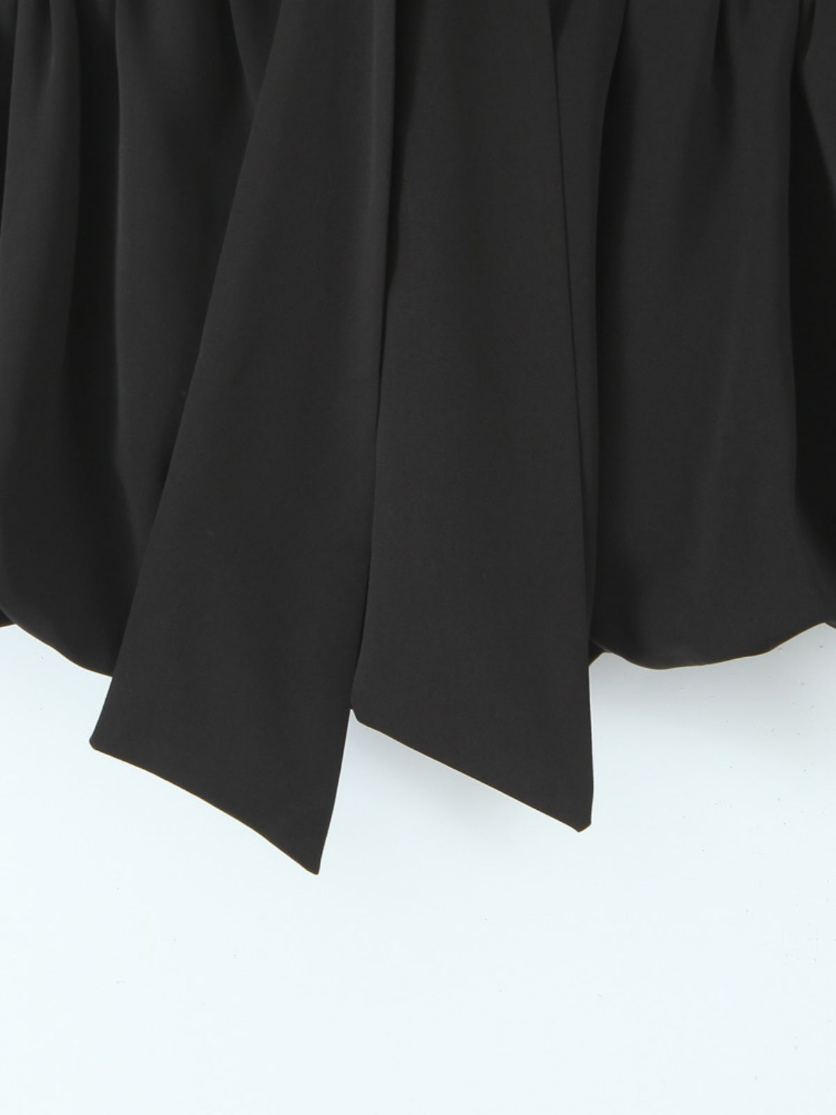 Haaura Bow Tie Front Ruffle Hem Corset Top