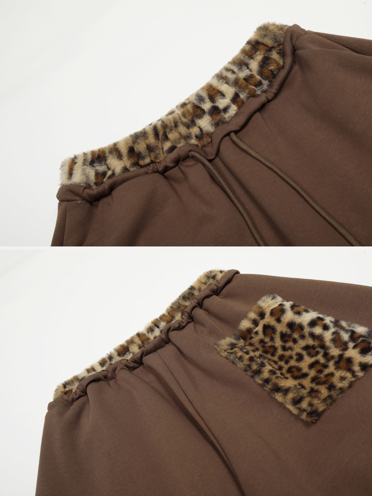 Haaura R Leopard Accent Baggy Pants