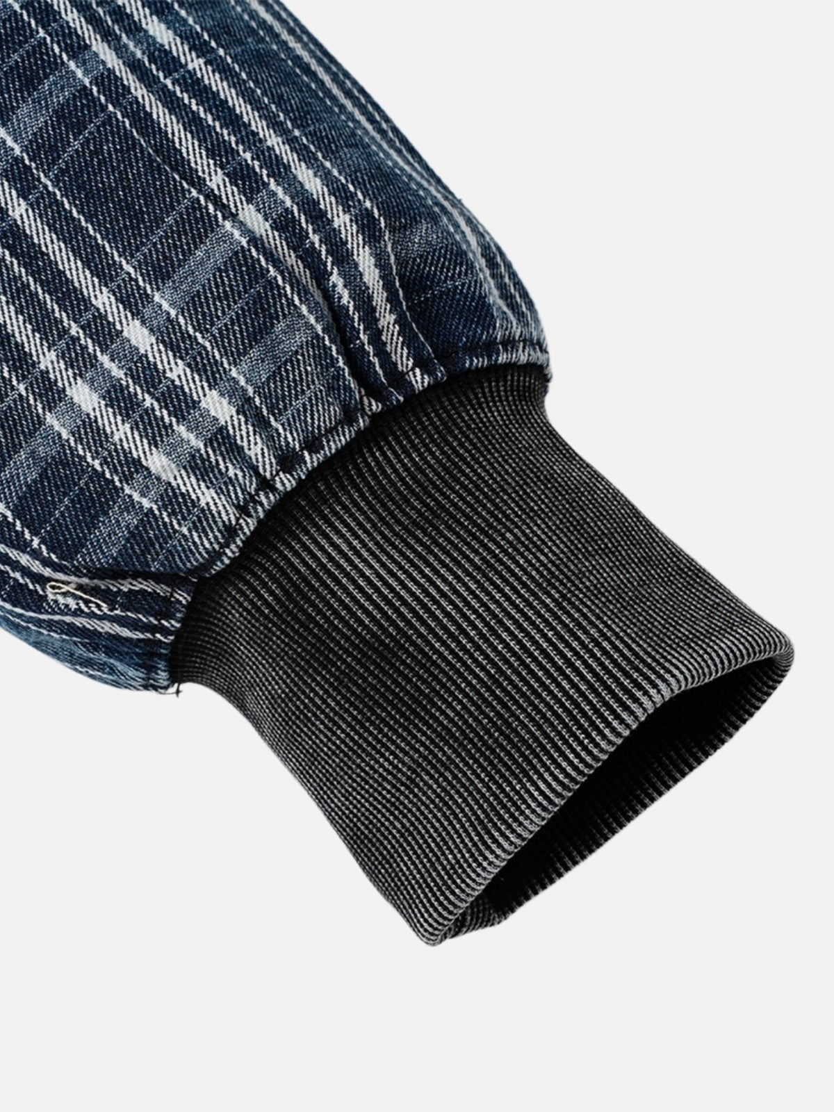 Haaura Plaid Patchwork Zip Up Hoodie