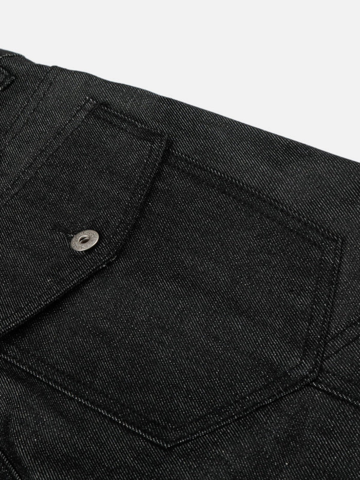Haaura Striped Flap Pocket Jeans