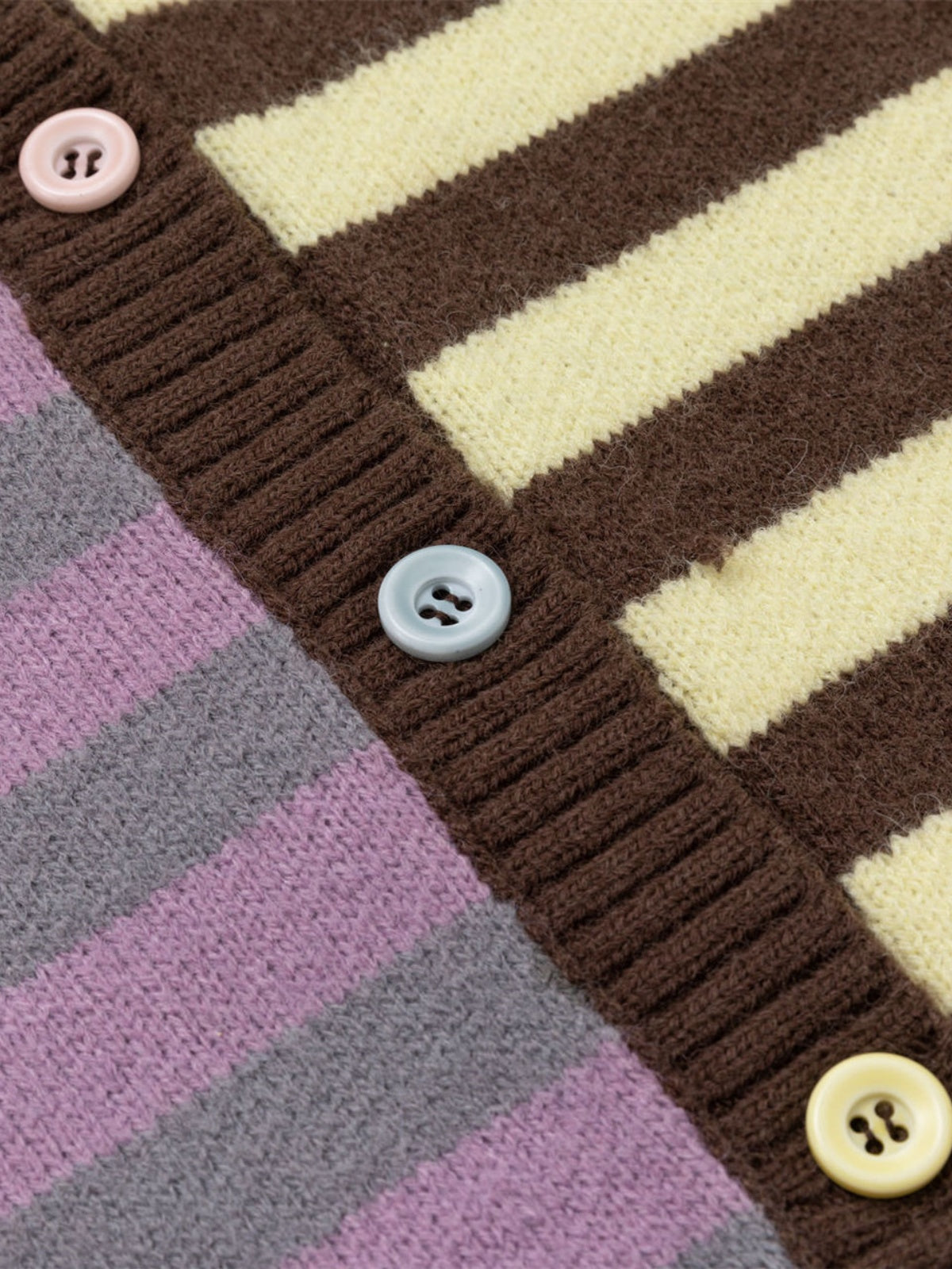 Haaura Colorblock Striped Cardigan