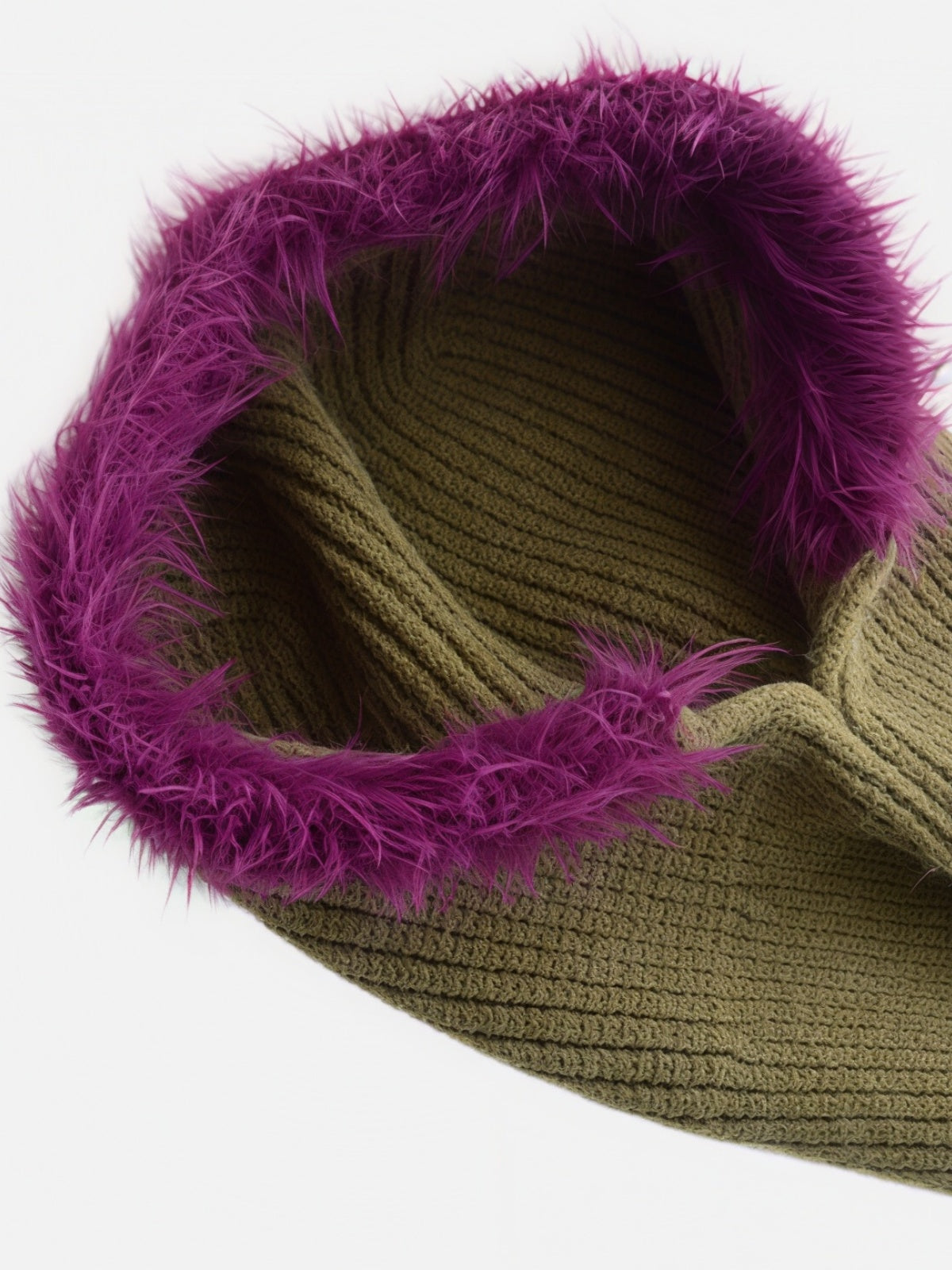 Fluffy Trim Balaclava