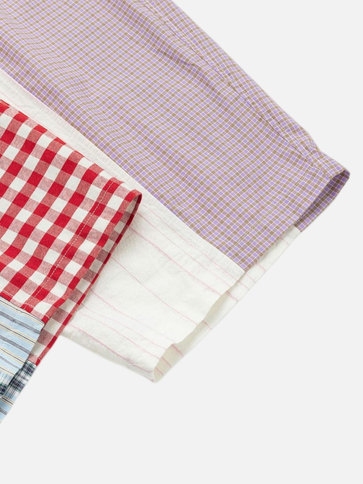 Haaura Patchwork Plaid Baggy Pants