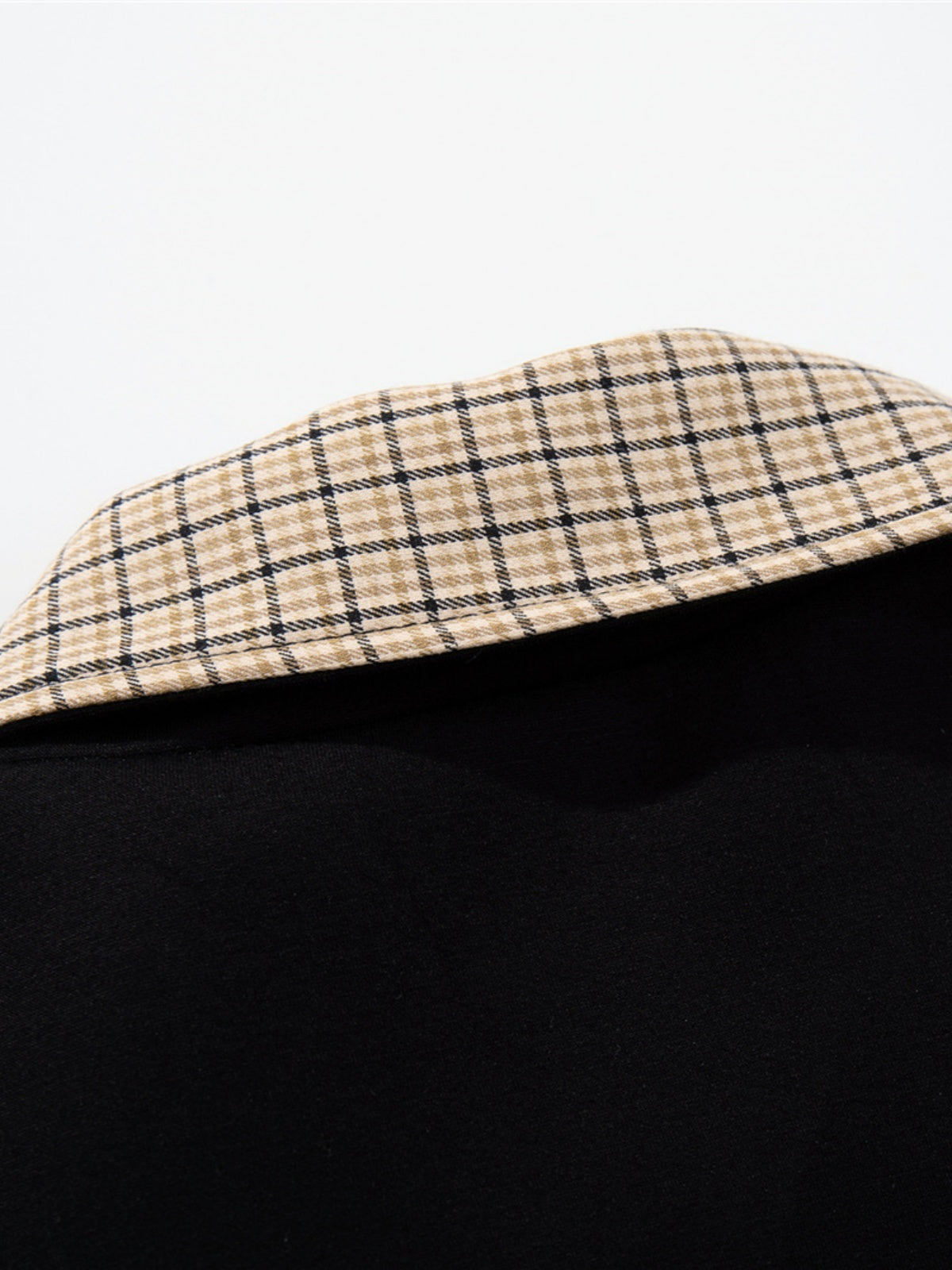 Haaura Plaid Lined Zip Up Jacket