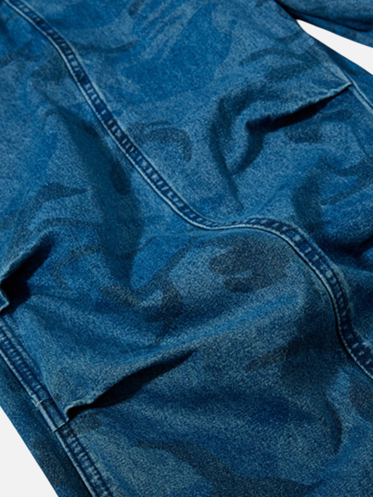Haaura Camo Washed Baggy Jeans