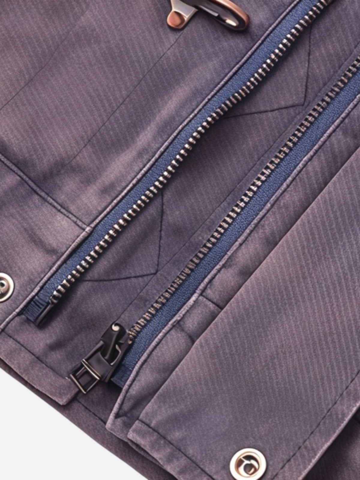 Haaura Fireman Clasp Zip Up Jacket