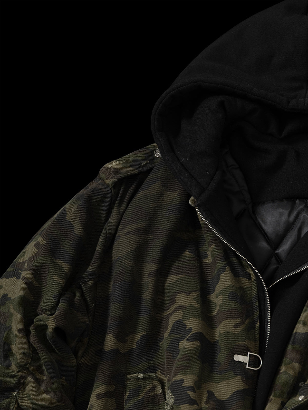 Haaura Utility Camo Bomber Jacket