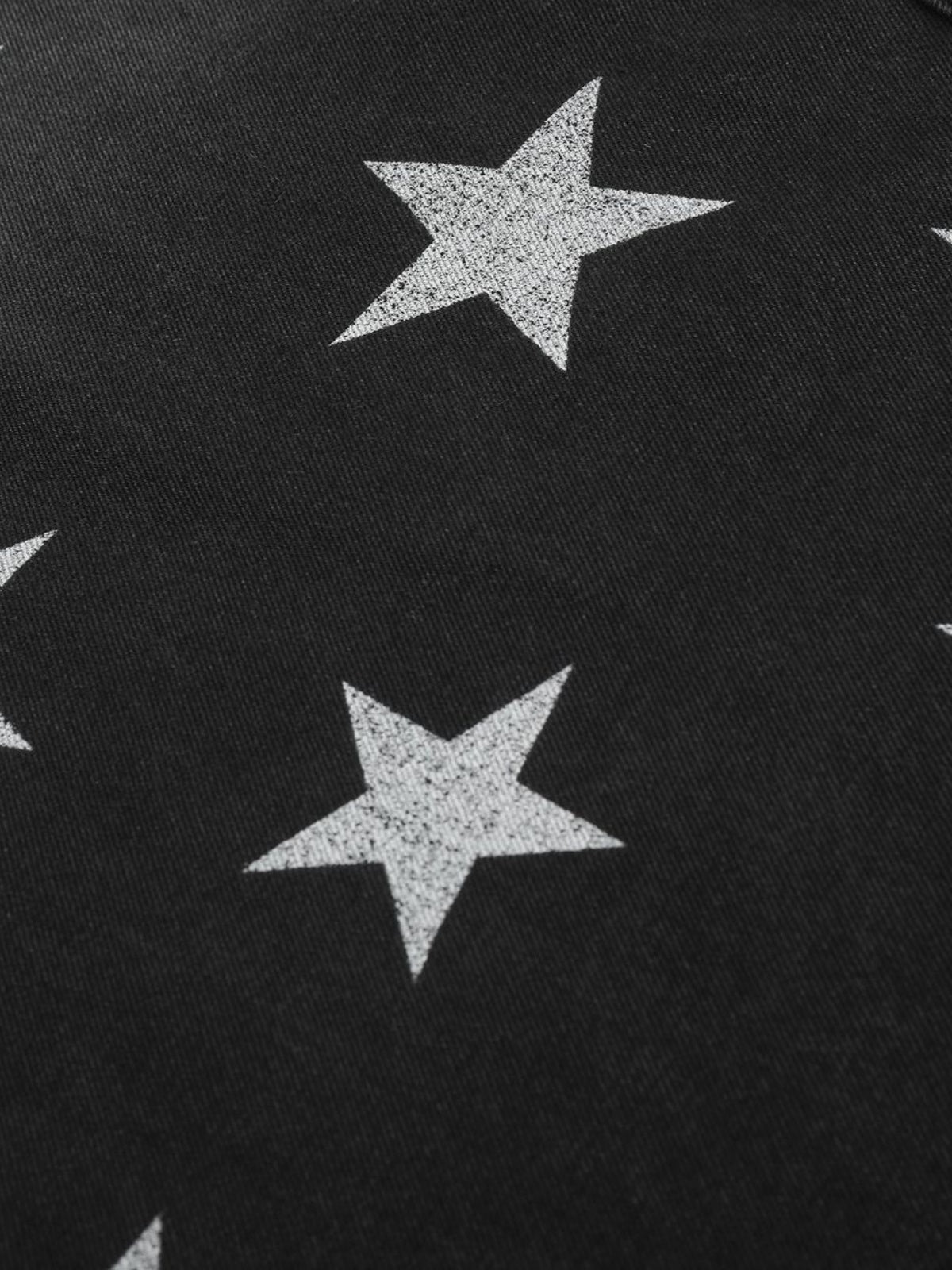 Haaura Star Graphic Baggy Barrel Jeans