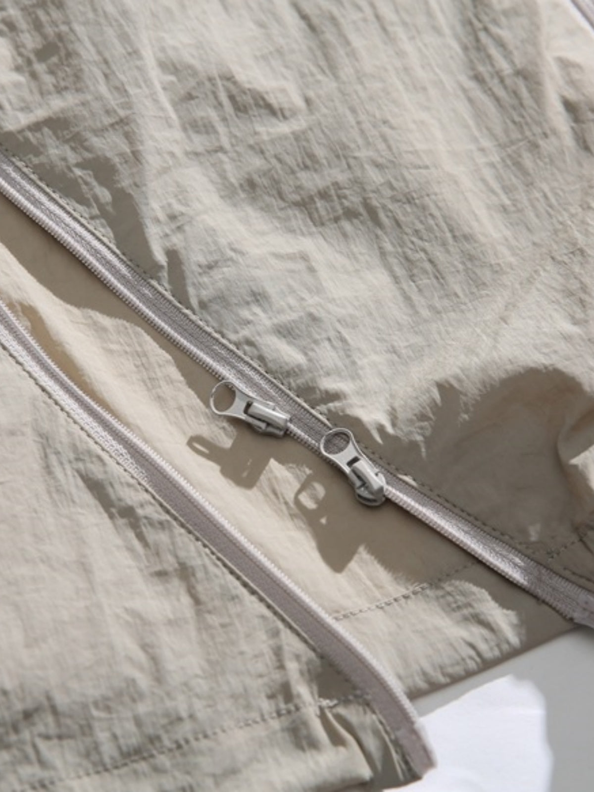 Haaura Oversized Half-Zip Wrinkled Jacket
