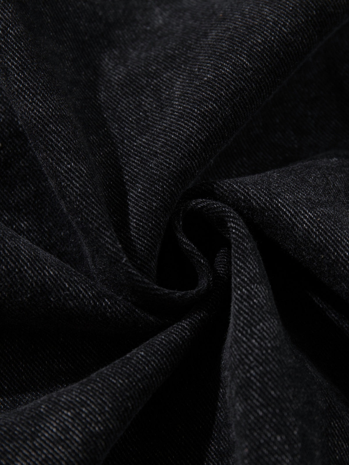 Haaura Buckle-Fastened Washed Denim Hoodie