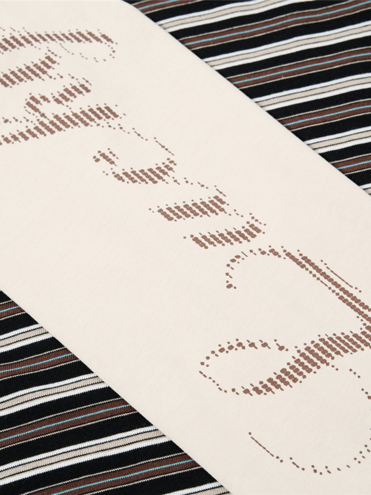 Haaura Layered Stripe Henley Tee