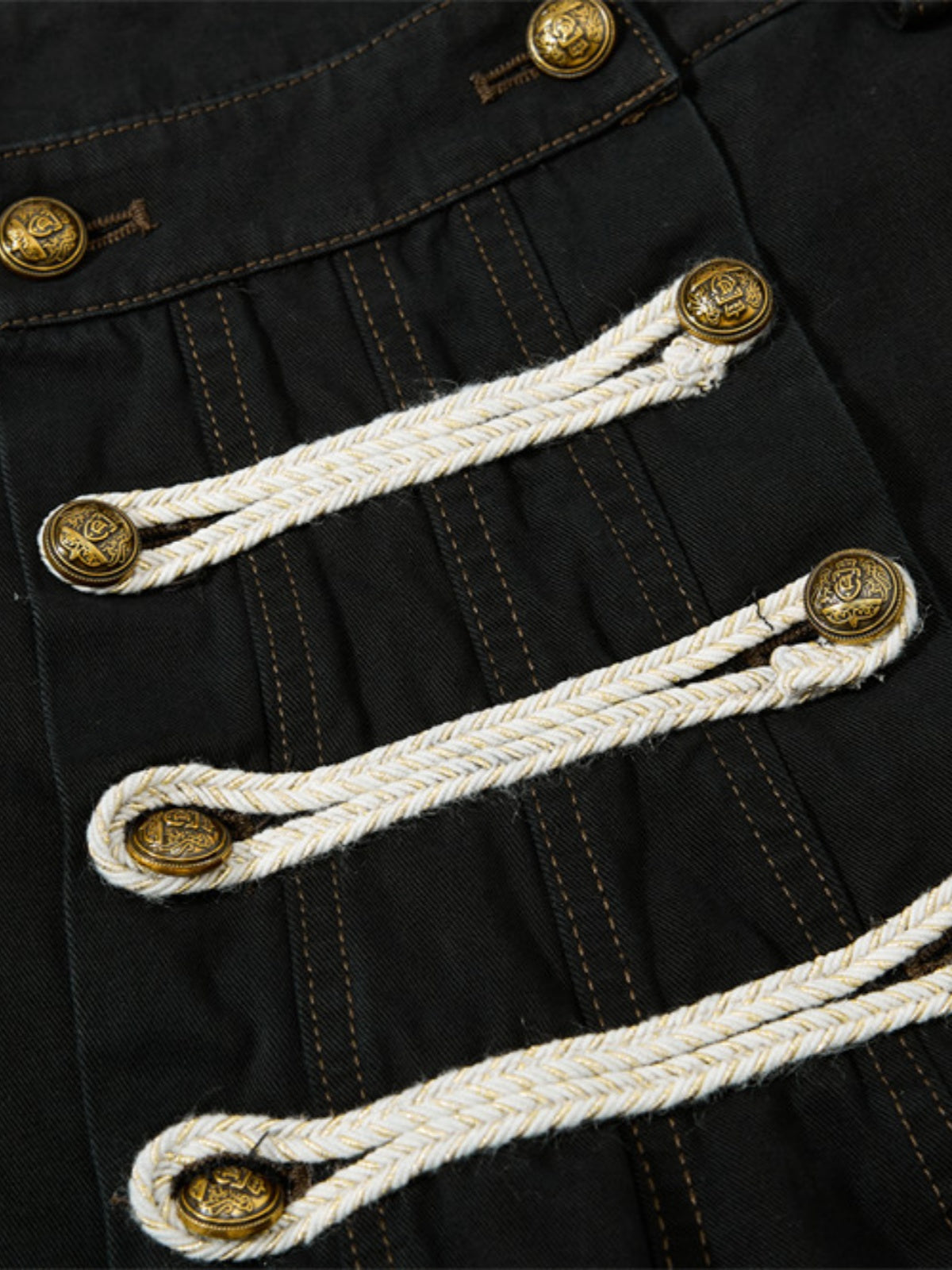 Haaura Rope Lace-Up Baggy Pants
