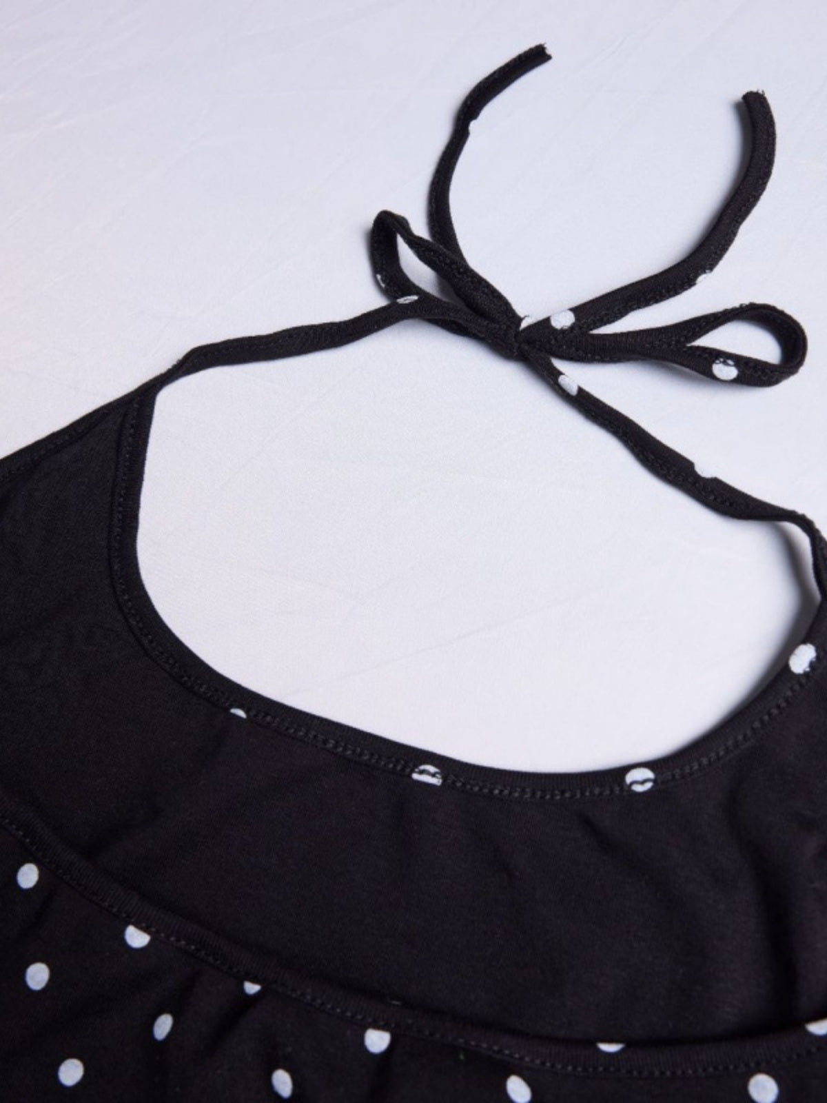 Haaura Polka Dot Halter Cami Top
