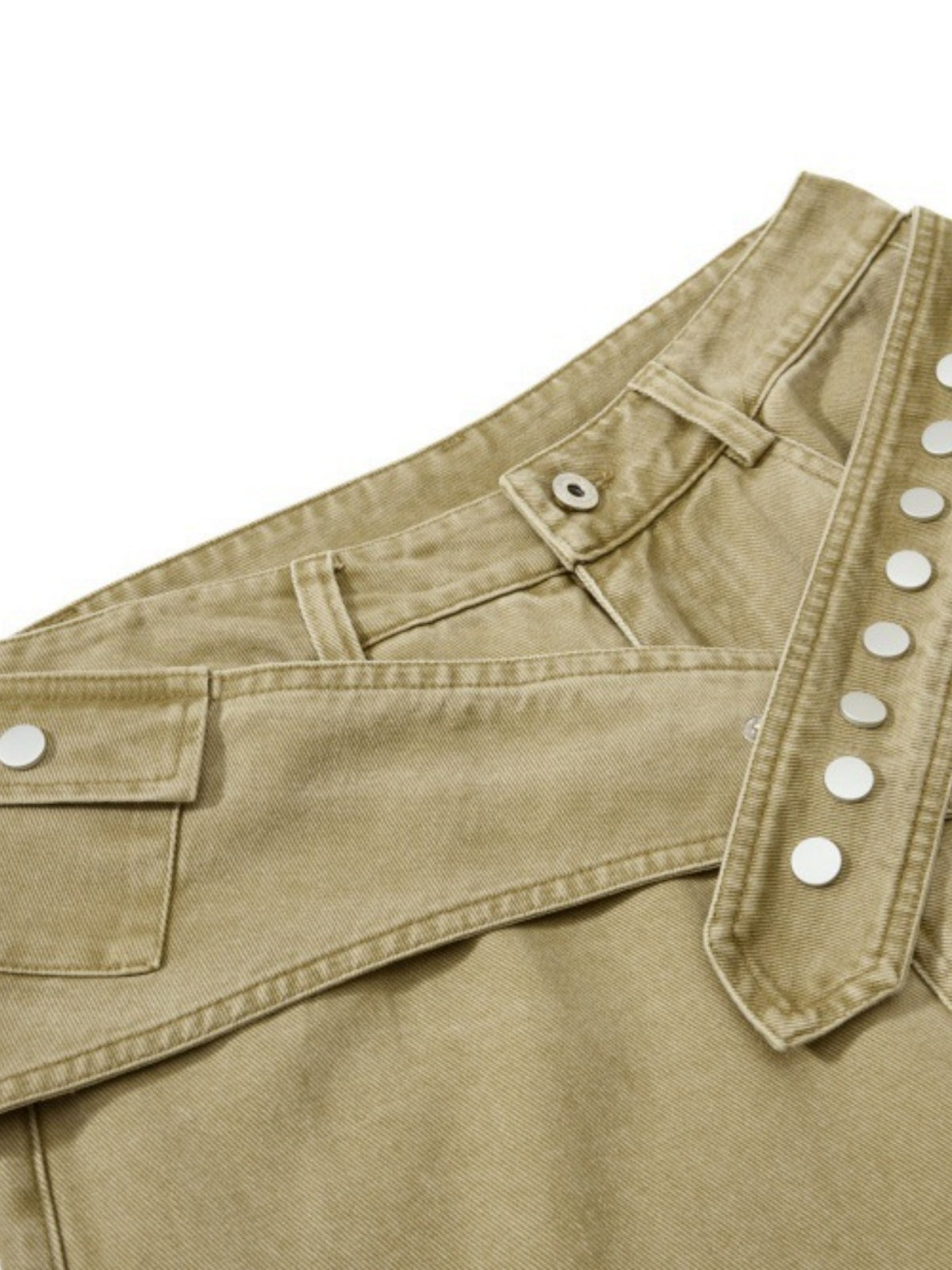 Haaura Belted Baggy Pants
