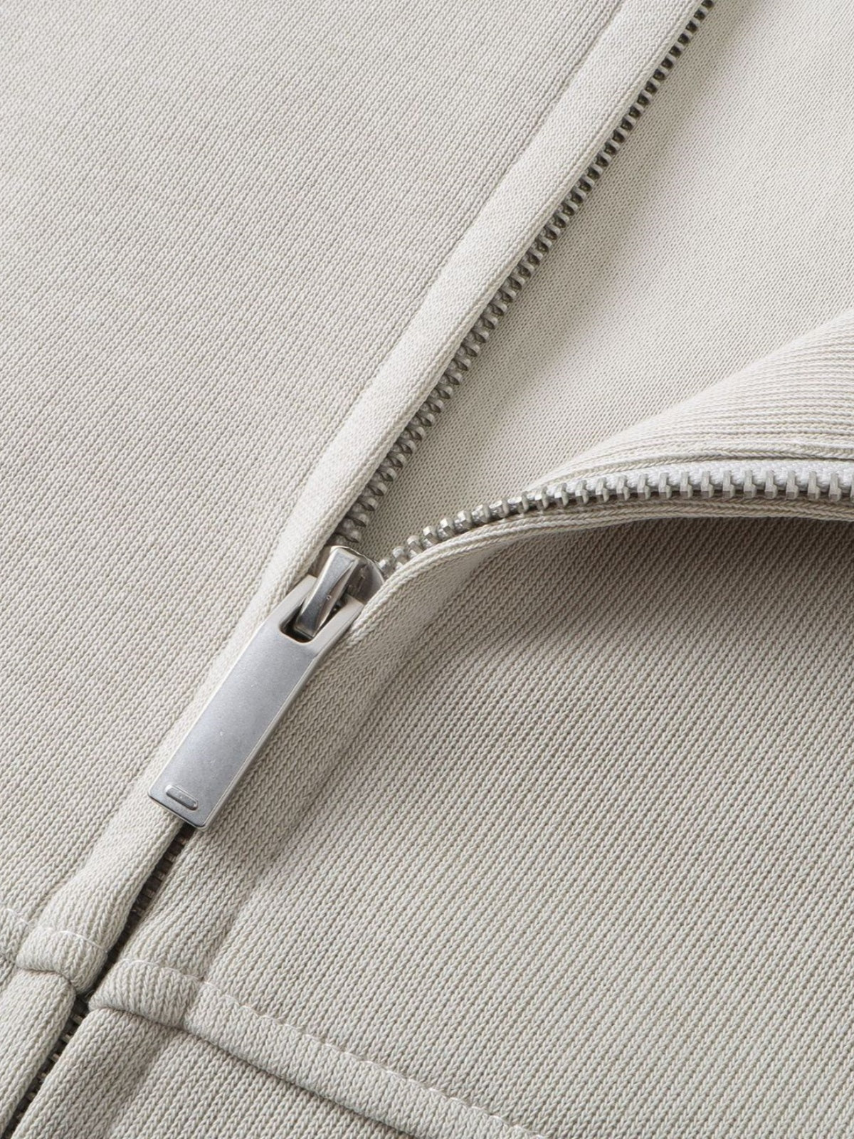 Haaura Curved Panel Zip Up Hoodie