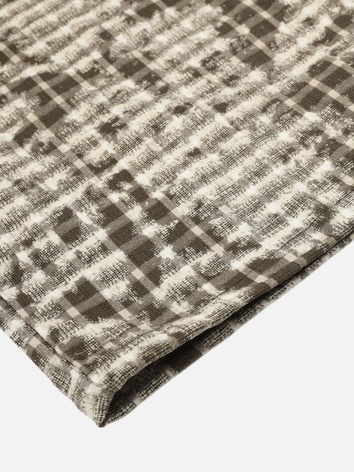 Haaura Acid Wash Plaid Baggy Pants