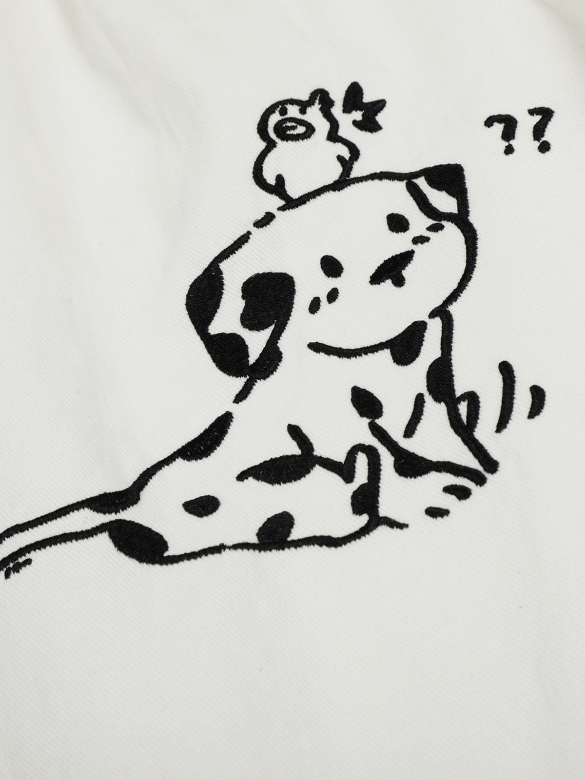 Haaura Baggy Vintage Dog Print Pants