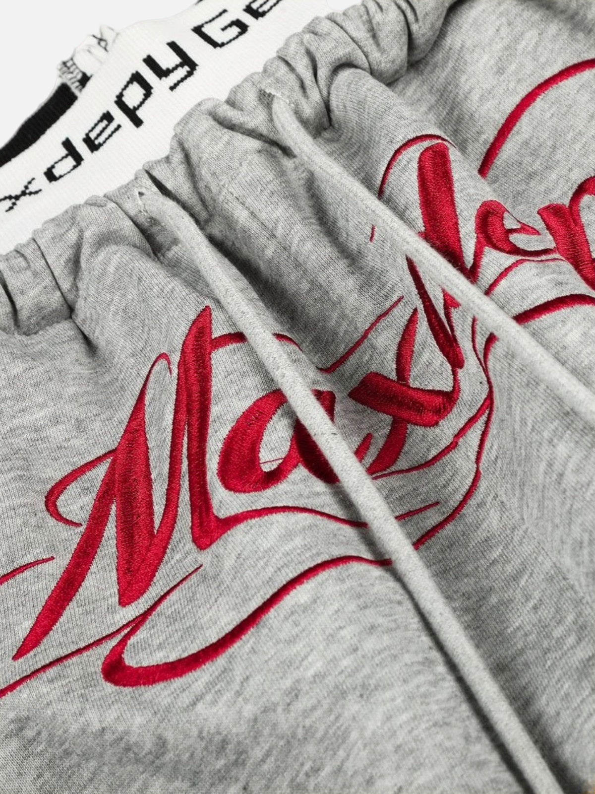 Haaura Contrast Waist Graphic Cargo Sweatpants