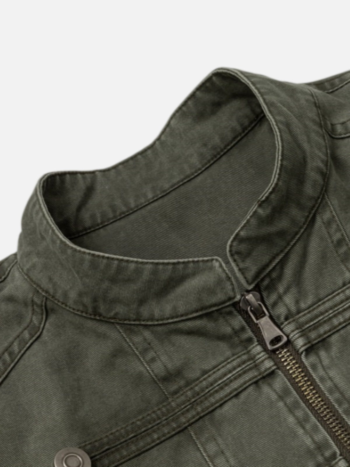Haaura Military Strap Zip Up Jacket