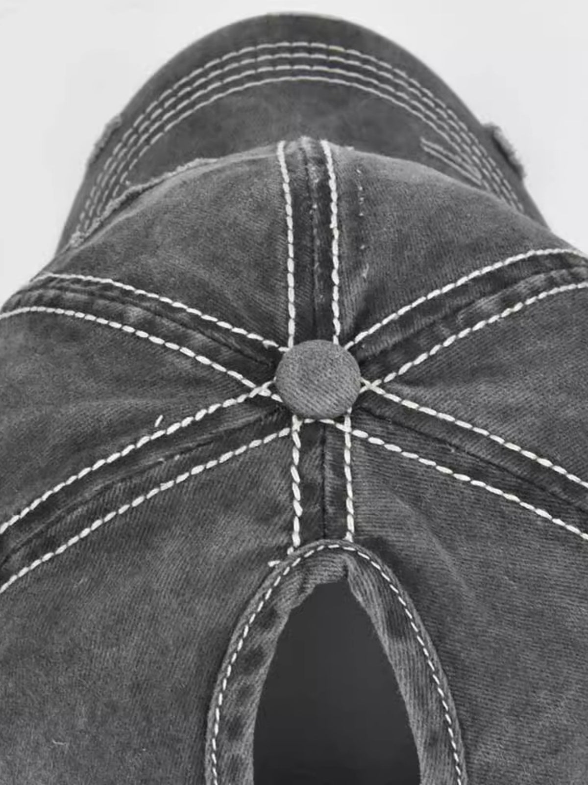 Star Embroidery Distressed Cap