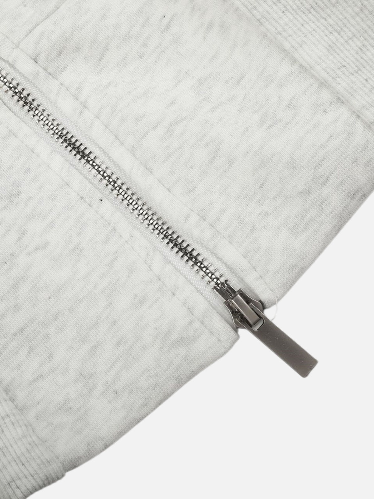Haaura Rhinestone Letter Zip Up Hoodie