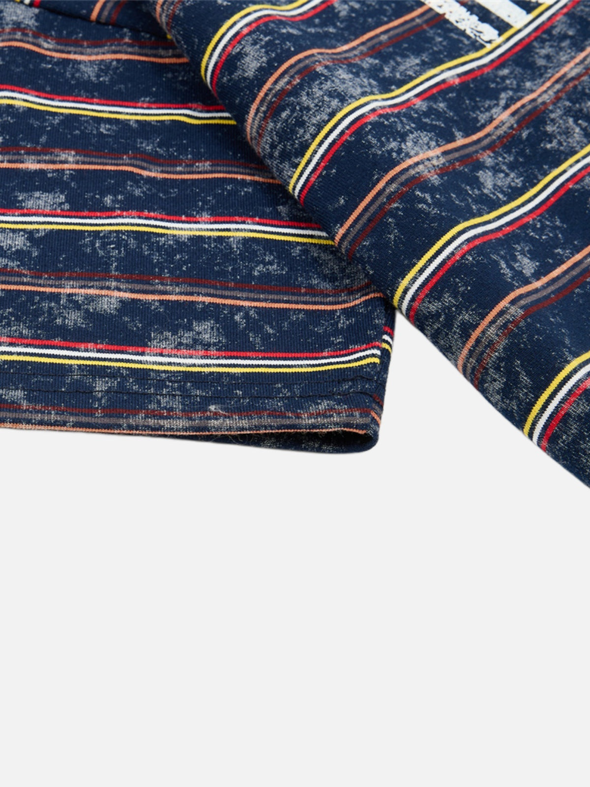 Haaura Acid Wash Stripe Graphic Tee