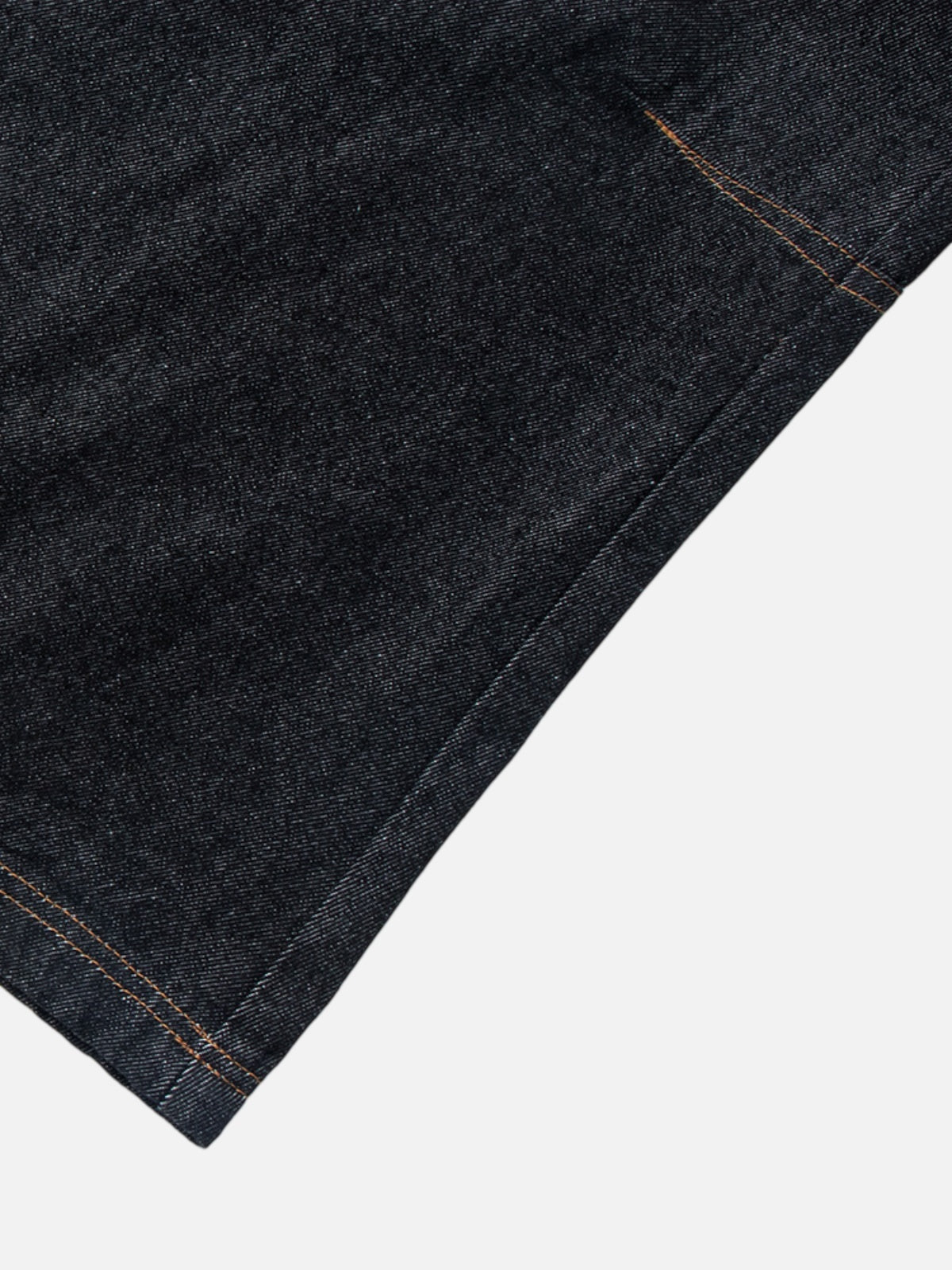 Haaura Contrast Stitch Buckle Baggy Barrel Jeans